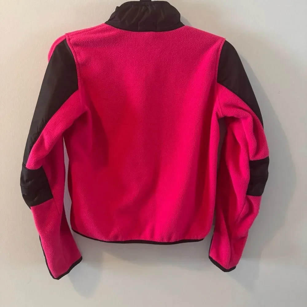 Ralph Lauren Vibrant Pink and Black Fleece Jacket